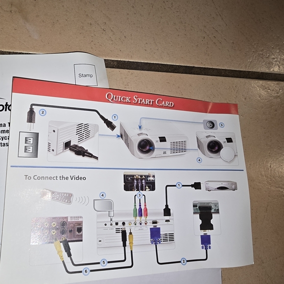Optoma New In Box Projector With Mount - Picture 8 of 13